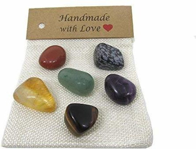 Plus Value business prosperity pocket crystal bag - reiki healing crystal Regular Asymmetrical Crystal, Quartz Pebbles(Multicolor 200 g)