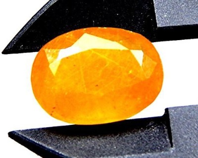 hoseki Yellow Sapphire 12.8cts stone Regular Oval Crystal Stone(Yellow 1 Pieces)