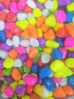 MASHKI 500 grams Multi Coloured Decorative Stones River Pebbles for Flowerpot, Garden and Aquarium Decoration For Pathway & able Painted Asymmetrical Rock Stone(Multicolor 500 g) deal from flipkart