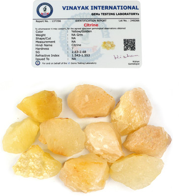 REIKI CRYSTAL PRODUCTS Natural Citrine Rough Crystal Stone For Reiki Healing And Crystal Healing 100gm Regular Asymmetrical Crystal Stone(Yellow 100 g)