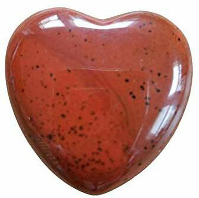 hoseki Red Jasper Heart 65.1ct stone Regular Asymmetrical Crystal Stone(Multicolor 1 Pieces)