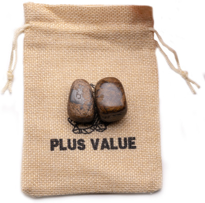 Plus Value Bronzite-Tumbled-50gm-JB Regular Asymmetrical Crystal, Quartz Pebbles(Brown 50 g)