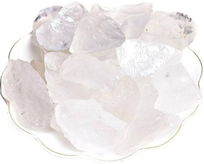 NaturalArt Natural Clear Quartz Rough Raw Stone Reiki Healing Crystal Rock Chunk Gemstone Regular Asymmetrical Crystal Stone(Clear 200 g)