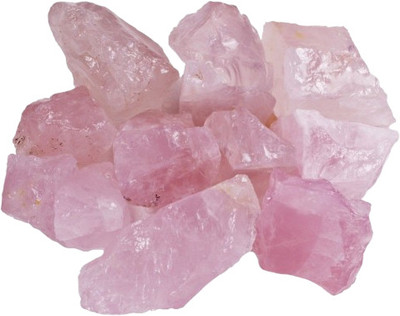 NaturalArt Natural Rose Quartz Raw Stones for Reiki Healing Love & Relationships Regular Asymmetrical Crystal Stone(Pink 200 g)