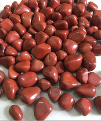 RUDRA AGATE Red Jasper Tumble Crystals / Stones Engraved Asymmetrical Crystal Stone(Red 1 kg)