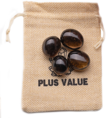 Plus Value Premium Smokey Smoky Quartz Tumbled Polished Asymmetrical Crystal, Quartz Pebbles(Black 50 g)