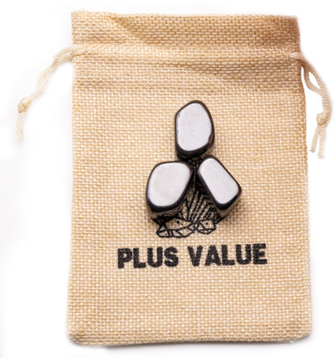 Plus Value premium-hematite-tumbled-50gm-jute-bag Regular Asymmetrical Crystal Pebbles(Grey 50 g)
