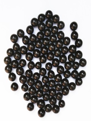 Ds Company 90 Piece Black Color Kanche Marble Glass Ball Goli in Stone Pebble Regular Round Fire Glass Pebbles(Black 90 Pieces)