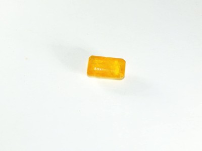 hoseki Yellow Sapphire AA++ Quality 5.3cts stone Regular Rectangular Crystal Stone(Yellow 1 Pieces)
