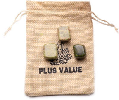Plus Value unakite-tumbled-50gm-jute-bag Regular Asymmetrical Crystal Pebbles(Multicolor 50 g)