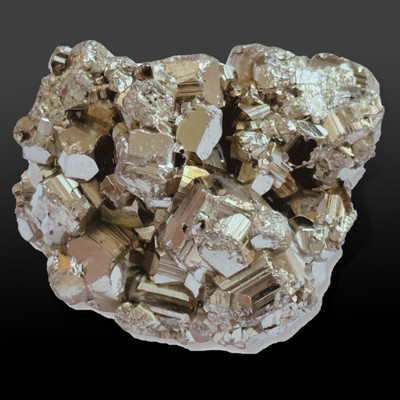 SOLAVA Pyrite Stone Original Cluster Stone - 100 to 150 gm - Certified Natural Pyrite Regular Asymmetrical Crystal Stone(Gold 1 Pieces)