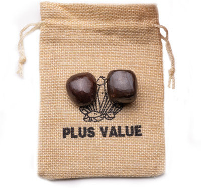 Plus Value garnet-tumbled-50gm-jute-bag Regular Asymmetrical Crystal Pebbles(Brown 50 g)