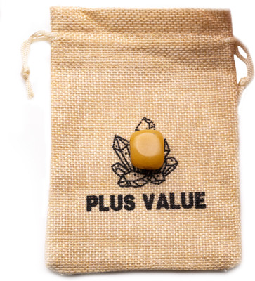 Plus Value Yellow Aventurine Pocket Stone Regular Asymmetrical Crystal, Quartz Stone(Yellow 1 Pieces)