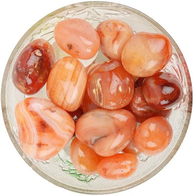 EXCEL Red Carnelian Tumbled |5-6Pc| |2.5-3 cm|Healing Tumbled Stones Regular Asymmetrical Crystal Stone(Red 100 g)