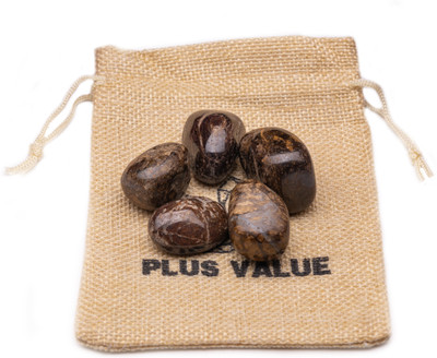 Plus Value Bronzite-Tumbled-100gm-JB Regular Asymmetrical Crystal Pebbles(Brown 100 g)