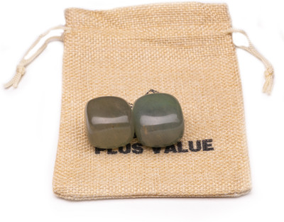 Plus Value green-aventurine-tumbled-50gram-jb Regular Asymmetrical Crystal, Quartz Pebbles(Green 50 g)