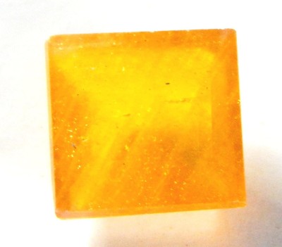 hoseki Yellow Sapphire AA++ Quality 7.8cts stone Regular Square Crystal Stone(Yellow 1 Pieces)
