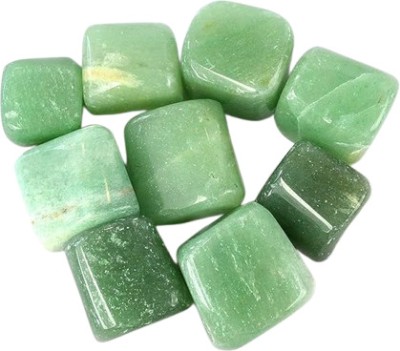 TREEMAISON GREEN-AVENTURINE-TUMBLE-50GRAM Regular Round Crystal Stone(Green 50 g)