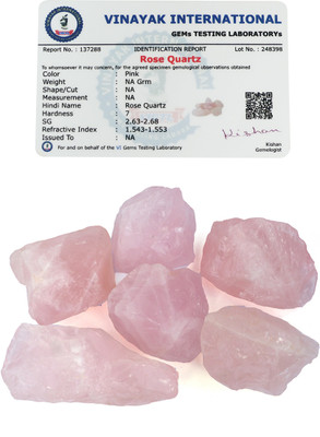 REIKI CRYSTAL PRODUCTS Natural Rose Quartz Rough Crystal Stone For Reiki /Crystal Healing 1 Kg Regular Asymmetrical Quartz, Crystal Stone(Pink 1 kg)