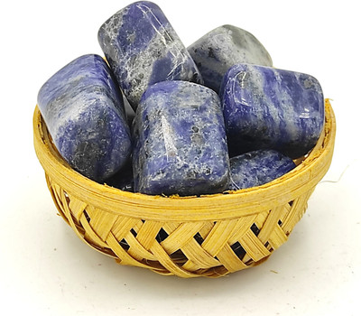 Plus Value 827XHYGJ Polished Asymmetrical Crystal Pebbles(Blue 200 g)