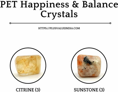 Plus Value PET Happiness & Balance Crystal Bag – Reiki Healing Crystal Regular Asymmetrical Crystal, Quartz Pebbles(Multicolor 6 Pieces)