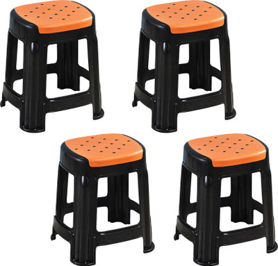 swagath furniture Sitting Stool for kitchen and houeshold work Outdoor & Cafeteria Stool(Black, Pre-assembled)
