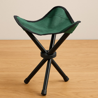 VRAJK Outdoor & Cafeteria Stool(Green, Pre-assembled)