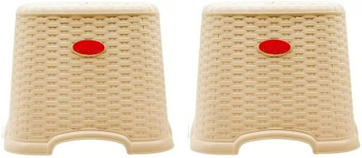 Sevyam Cream Color Stool Stool(Clear, Pre-assembled) deal from flipkart