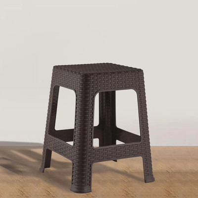 HOMESTIC Plastic Sitting Stool for Indoor Or Outdoor|Home & Garden|Brown Stool(Brown, Pre-assembled)
