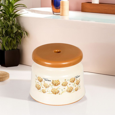 KUBER INDUSTRIES Premium Plastic Stool - Strong Support Stool for Bathroom/Kids Potty Training Stool(Yellow, Pre-assembled)