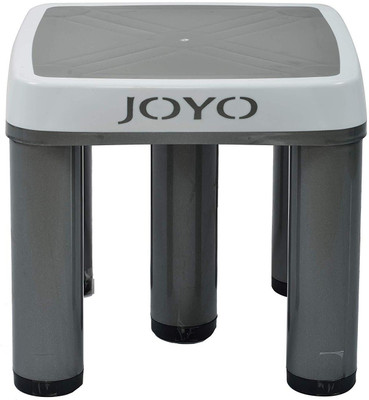 Tedemel Joyo Plastic Multipurpose Strong 5 Legs Tuff Square Stool (Big) - Grey Bathroom Stool(Grey, Pre-assembled)