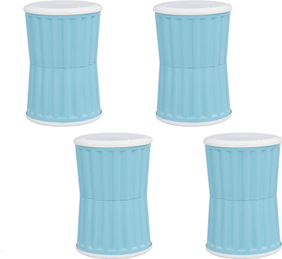 swagath furniture STOREL STORAGE STOOL Seating Stool|Both Sided Stool Outdoor & Cafeteria Stool(Blue, Pre-assembled)