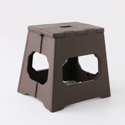 KUBER INDUSTRIES Collapsible Stool for Outdoor-Fishing-Hiking-Gardening-Travel|LF-231101A|Coffee Living & Bedroom Stool(Brown, Pre-assembled)