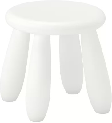 IKEA Robust and Lightweight Childrens Living & Bedroom Stool(White, DIY(Do-It-Yourself))