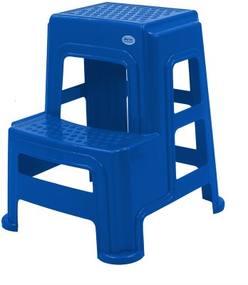 Supreme 2-Step Heavy Duty Plastic Multi Purpose Stool Kitchen Stool(Blue, Pre-assembled)