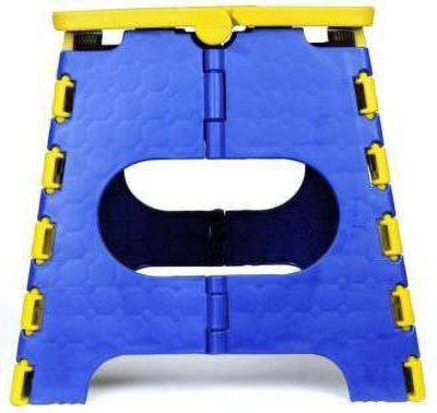 EasySmart Foldable Super Strong Plastic Office Stool Living & Bedroom Stool(Yellow, Blue, DIY(Do-It-Yourself))