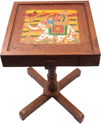JaipurCrafts Royal Rajasthan Rectangle With Storage For Home/Office Outdoor & Cafeteria Stool(Multicolor, DIY(Do-It-Yourself))