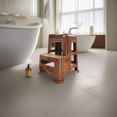 Supreme MODERN STEP STOOL WITH WEIGHT BEARING CAPACITY OF 150 KG Hospital/Clinic Stool(Gold, Pre-assembled)