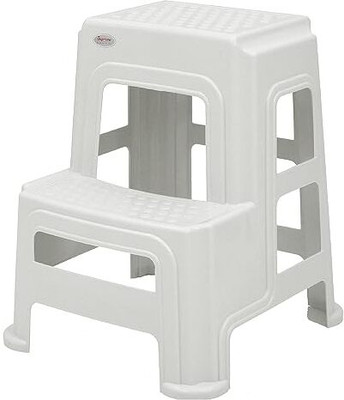 Supreme MODERN STEP STOOL WITH WEIGHT BEARING CAPACITY OF 150 KG Hospital/Clinic Stool(White, Pre-assembled)