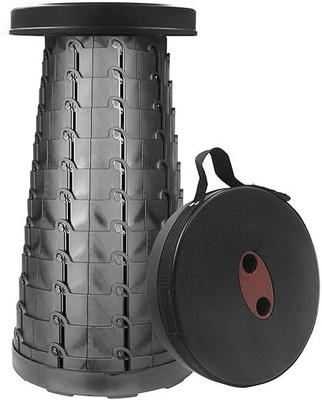 MAHADEV Plastic Compact Stool for The Sitting Indoor and Outdoor Stool(Red, Black, Pre-assembled)