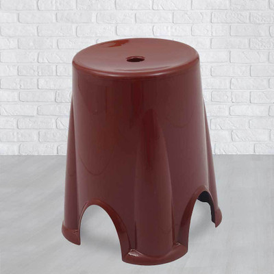 supreme plastic SUPREME HUNK Living & Bedroom Stool(Brown, Pre-assembled)