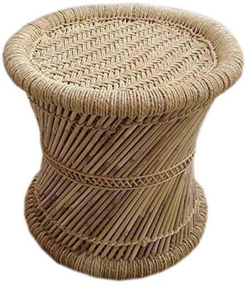 HARISH HANDMAKERS Stool(Beige, Pre-assembled)