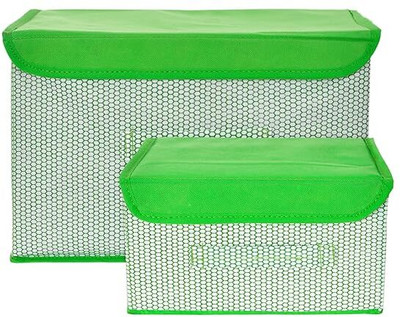 HYATIOC Nylon Storage_Box_Green_01 Storage Basket(Pack of 2)
