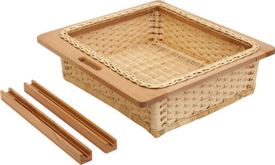 wudflex Wooden wicker basket for modular kitchen (width 564mm) | Storage Basket(Pack of 1)