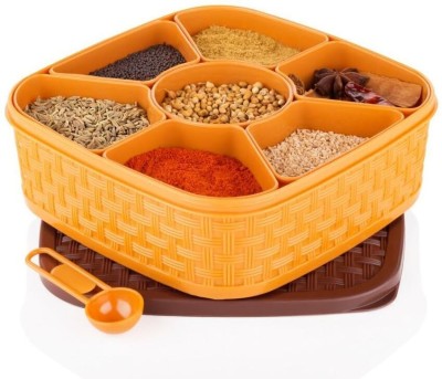 Cartco Plastic Square Masala Dabba -spice box Storage Basket(Pack of 1)