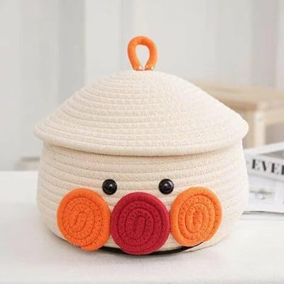 Suhail Industries Cotton High quality Handwoven Multi purpose Large Storage Basket(Pack of 1)