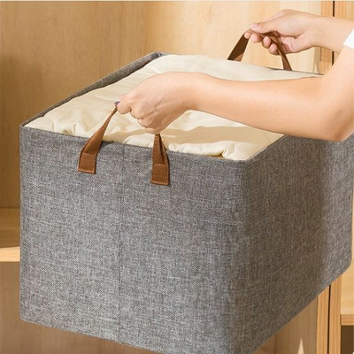 ND BROTHERS Polyester Foldable Storage Baskets Organizing Toys, Books, Shelves,Large Storage Box 027 Storage Basket(Pack of 1)