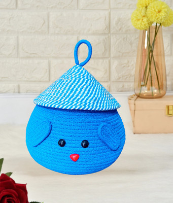 FABMARTS Jute High quality Handwoven Multi purpose Storage Basket(Pack of 1)