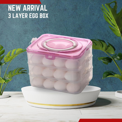 Tanlesa Plastic Egg Container  - 3 dozen(Multicolor)