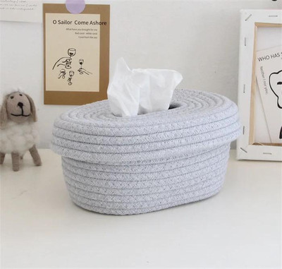 Swised 1 Compartments Cotton Tissue Holder(Grey)